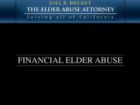 San Diego Nursing Home Abuse Lawyer: Financial Elder Abuse