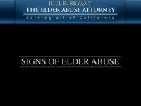 California Nursing Home Neglect Attorney: Signs of Elder Abuse